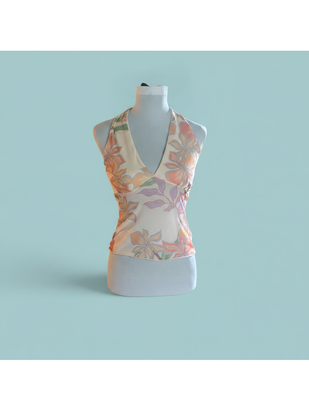 See You Monday by Anthropologie Halter mesh Top Size M NWT